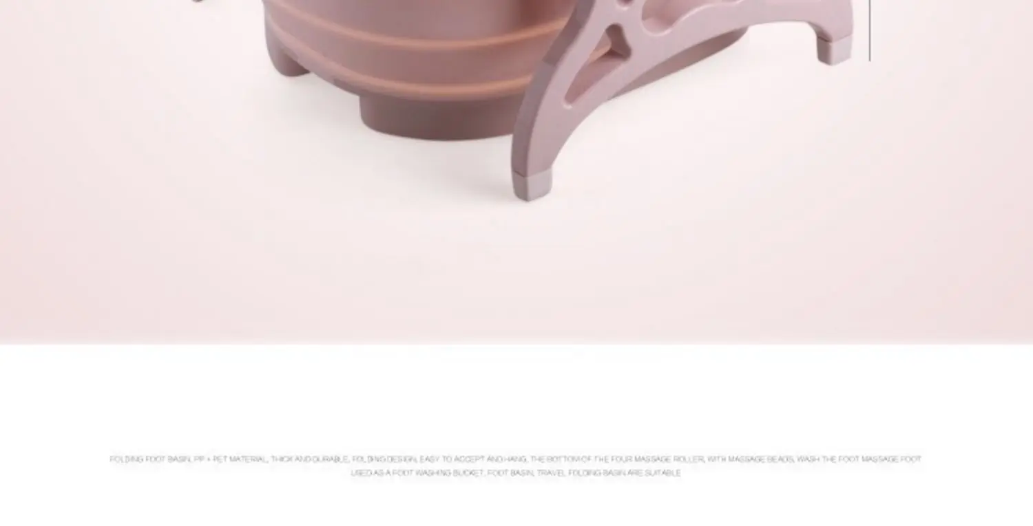 Foldable Portable Bathtub Plain Foaming Foot Soaking Bucket Massage Collapsible Footbath Basin with Lid