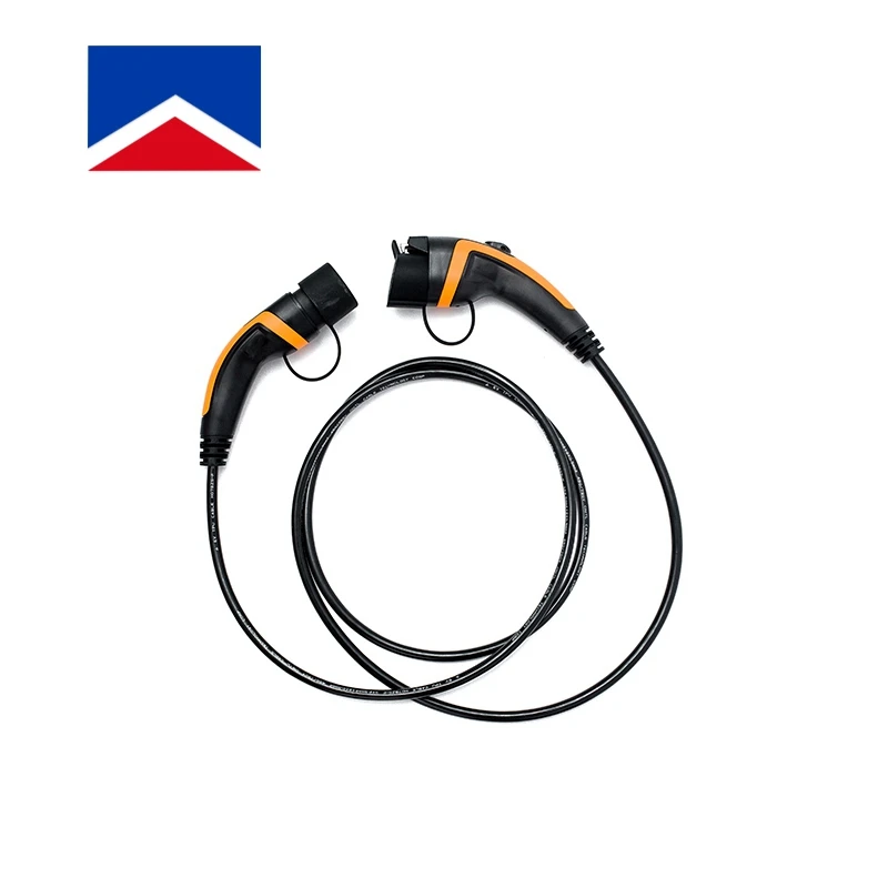  16A Female Type1 to Type 2 Male Mode3 Cable EV Charging Mennekes 1 standard mobile ev charger with