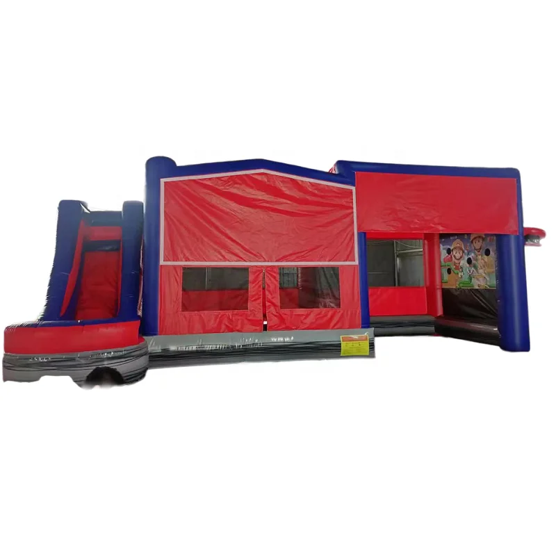 Top sales pvc commercial outdoor large inflatable toys accessories dry wet slides bouncer castle complex games for sales