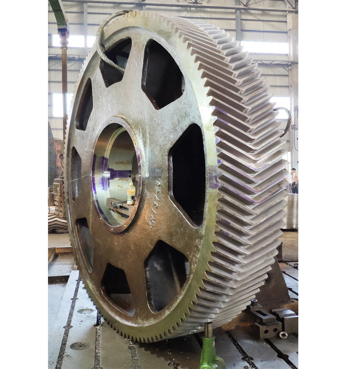 Machining Casting Steel Cement Mill Herringbone Customized Clay Brick Making Machine Supplier Reducing Gear Wheel Oem Gearwheel