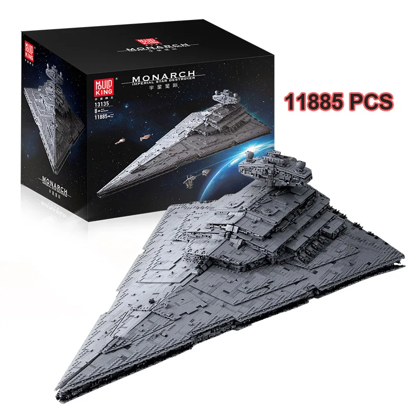 Mould King 13135 Technology Series star destroyer  toys wars bricks imperial Small Particle Building Blocks Toys