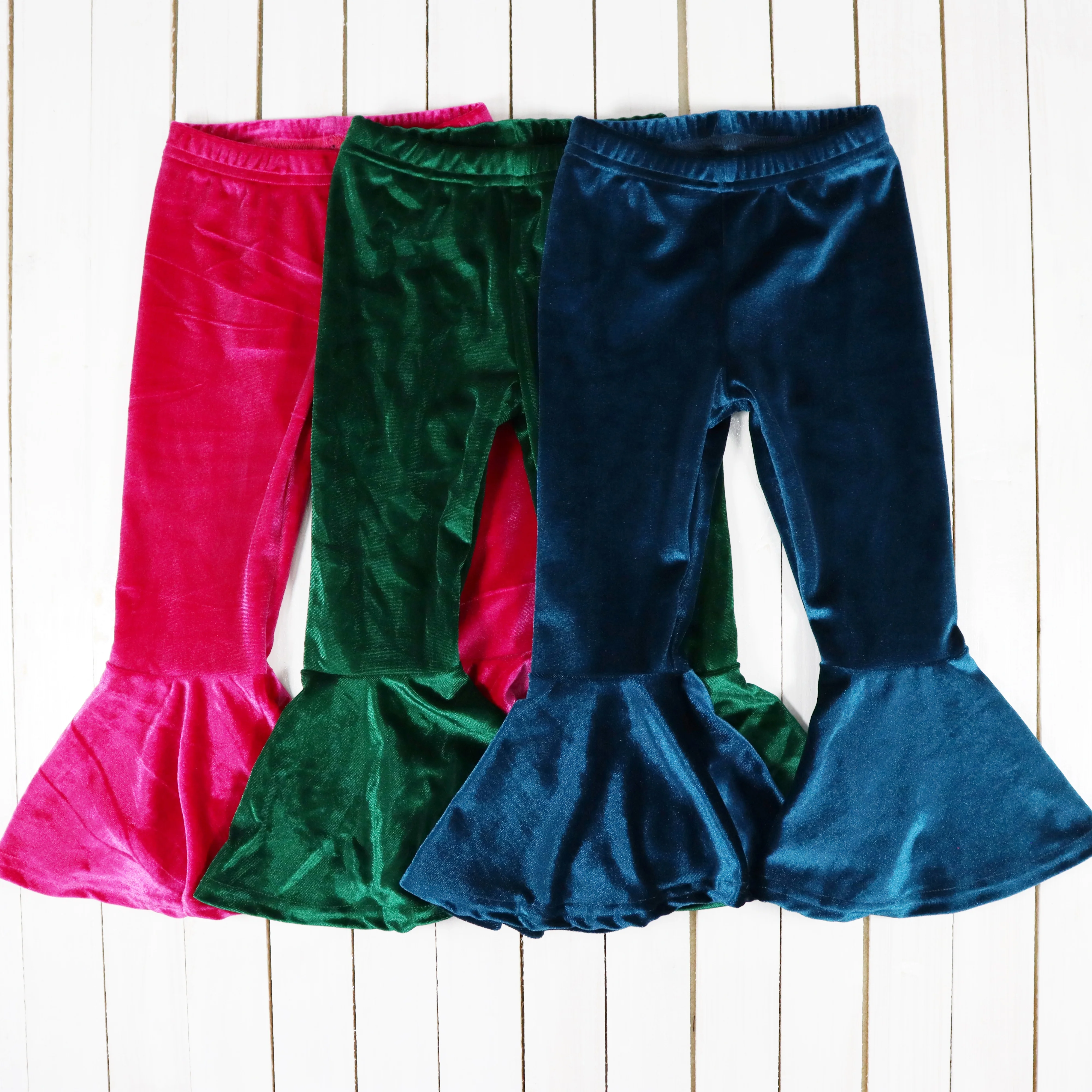 Christmas children clothes cute girls icing leggings boutique baby triple ruffle pants