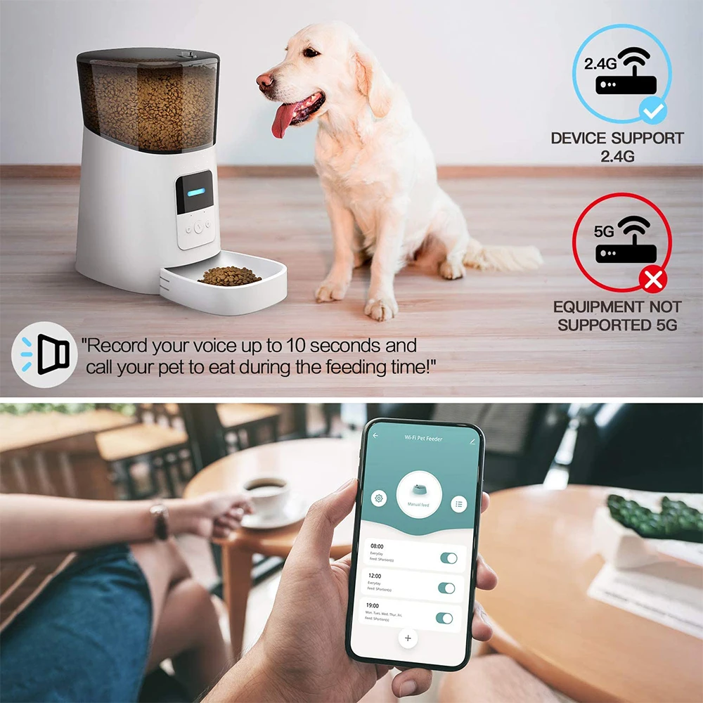 Автоматическая кормушка для кошек 6 л