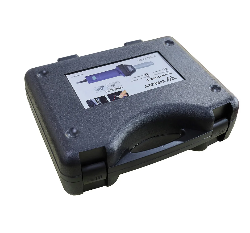 low cost HT1600D Weldy Hot air Gun with digital display overlap kit gun 1.6 KW hand welding extruder