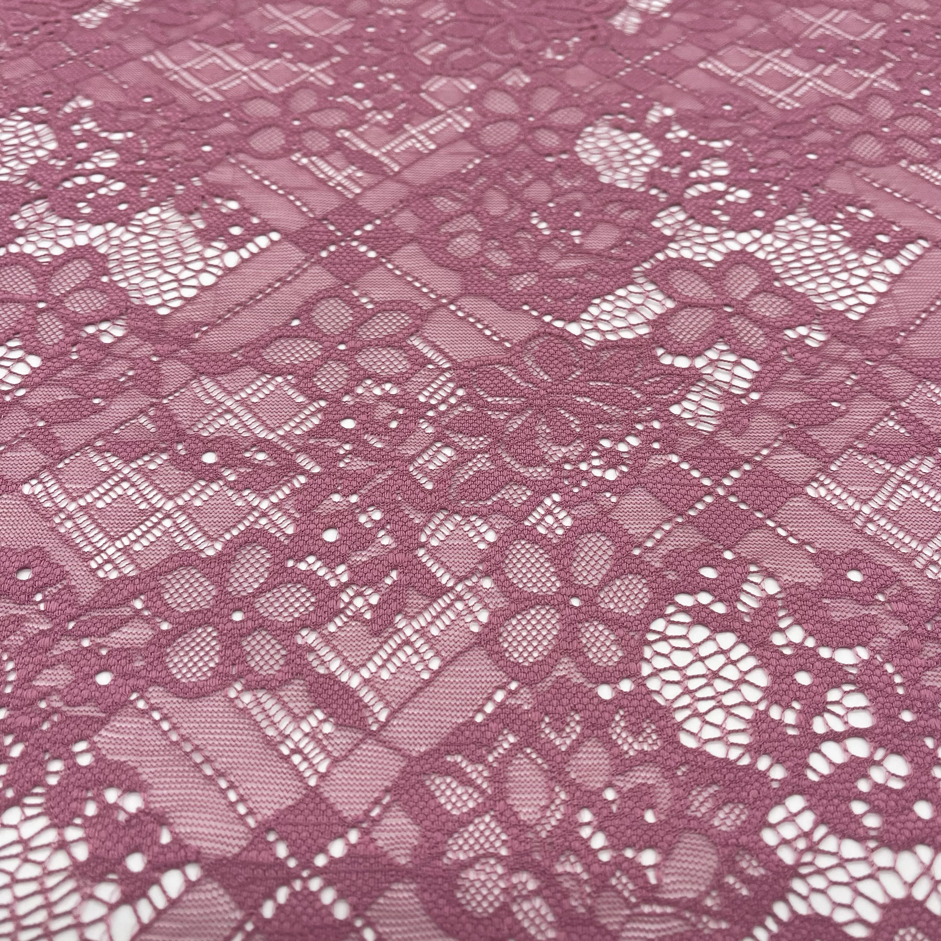 Wholesale Gradient Pink Mesh Lace Sequin Embroidery Fabric With Beads