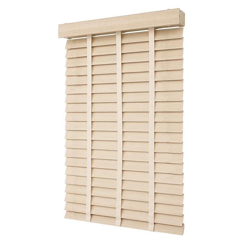 Solid Basswood Venetian Blinds Smart Motorized Electric Cordless and Manual Wooden Blinds PVC Fauxwood Blinds Curtain