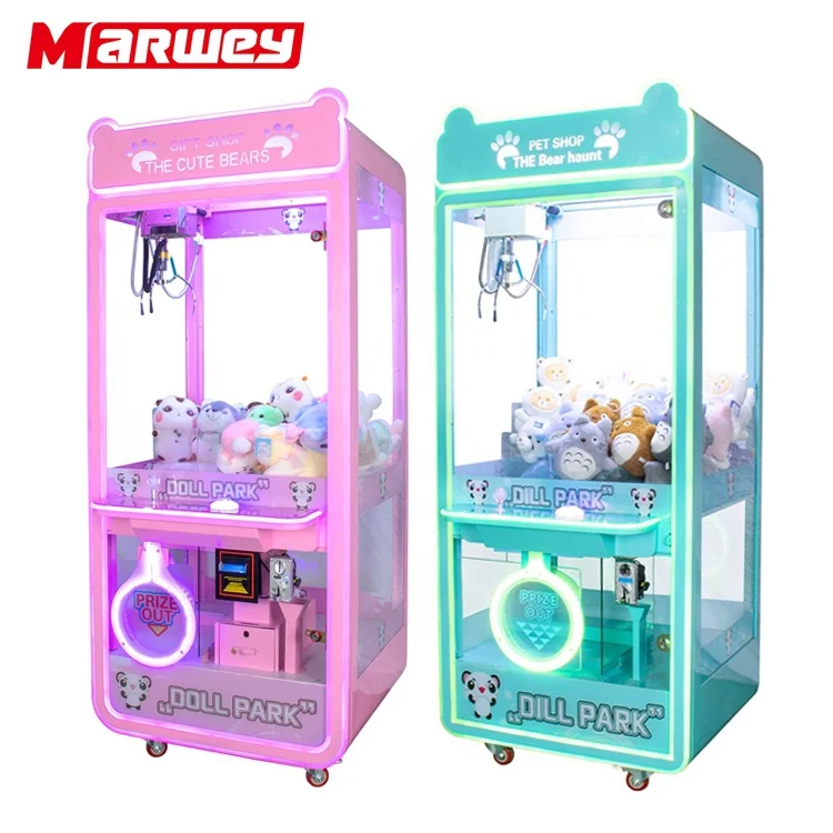 Cheap Amusement Park Coin Operated Game Machine Personalized Custom Toy Vending Arcade Claw Crane Machine With Bill Acceptor