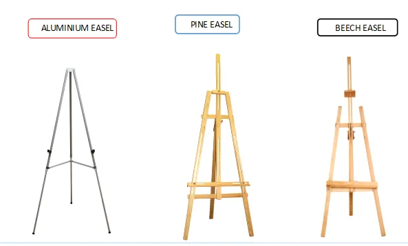 Beech Wooden Tripod Easel Artist Art Painting Stand