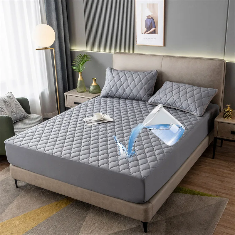 Fitted Quilted Waterproof Mattress Protector Waterproof Mattress Cover Protectors Bed Cover Bed Bug Mattress Cover Set