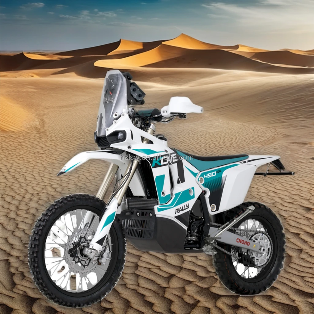 Индивидуальный внедорожный мотоцикл 450cc для езды по пустыне одноцилиндровый двигатель с расширенными функциями