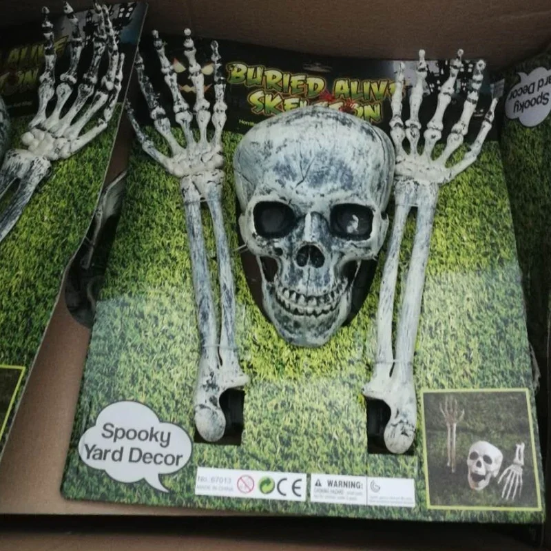 Halloween Decoration Skeletons Bones Groundbreaker Creepy Graveyard Skull Scary Outdoor Yard Decorations
