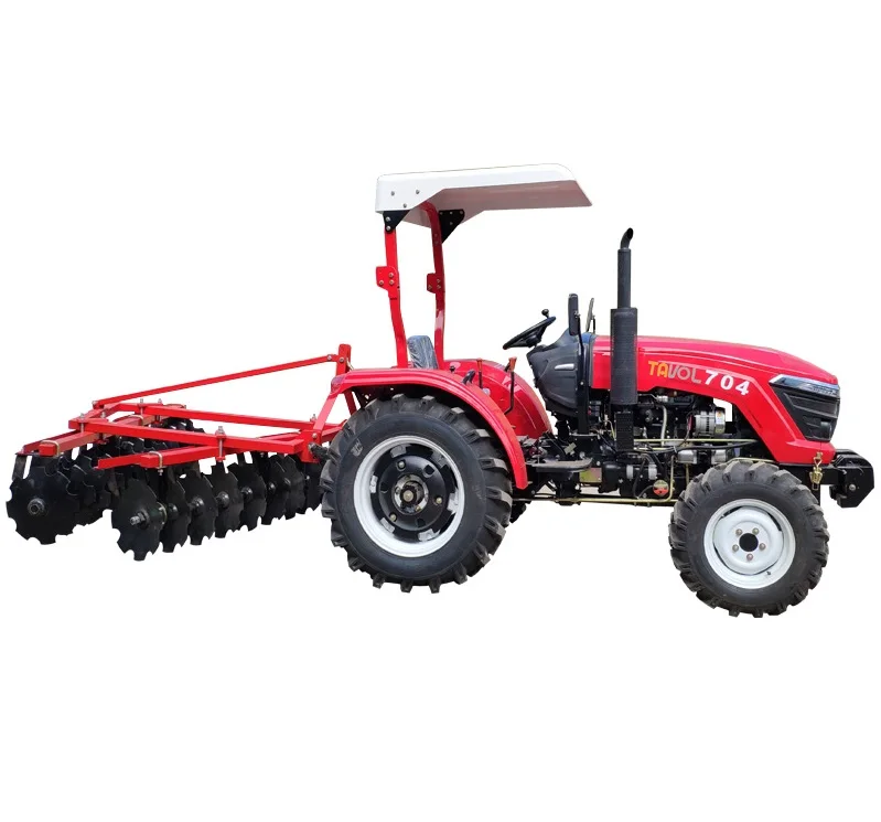 50HP   60HP   4wd farm tractor with disc harrow  High Quality Agricultural machinery farm tractor 4x4 70hp