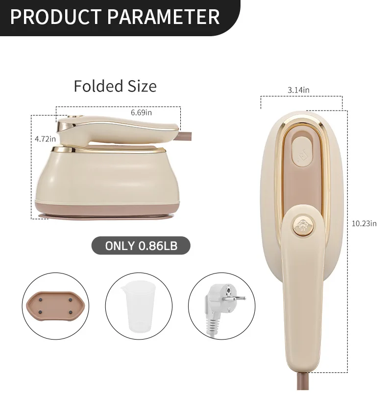 2024 New travel cloth steamer Electric Portable Fabric Clothing Steamer Vertical Steam Ironing machine Handheld Garment steamers
