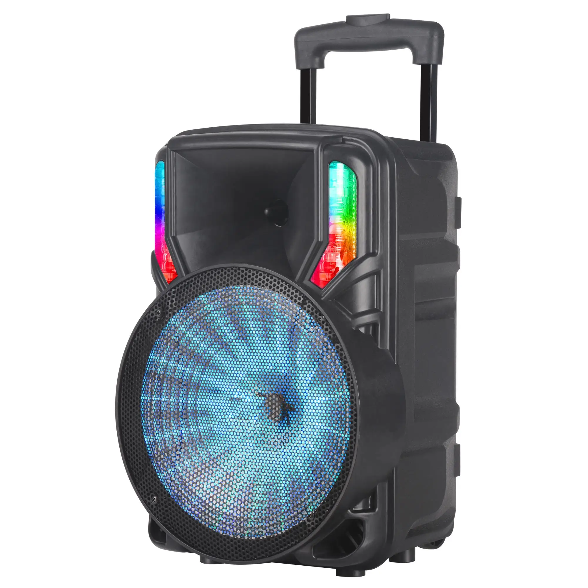 Chinese manufacturer rechargeable outdoor trolley speaker for party  with wheels