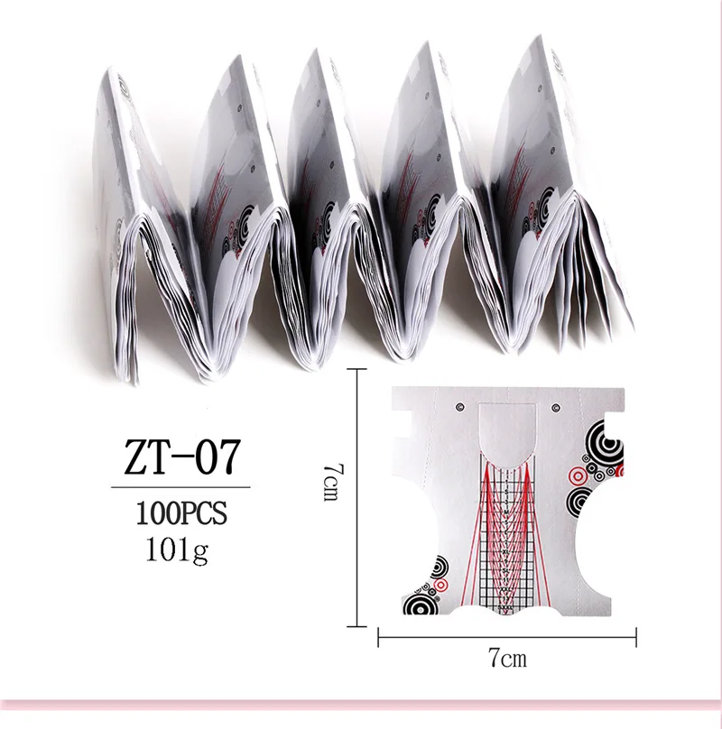 Hot sale Wholesale Extension Form For Nails Extend 100pcs/Roll Custom Forms Oem Paper Tray  Press On Arts Tool for nail