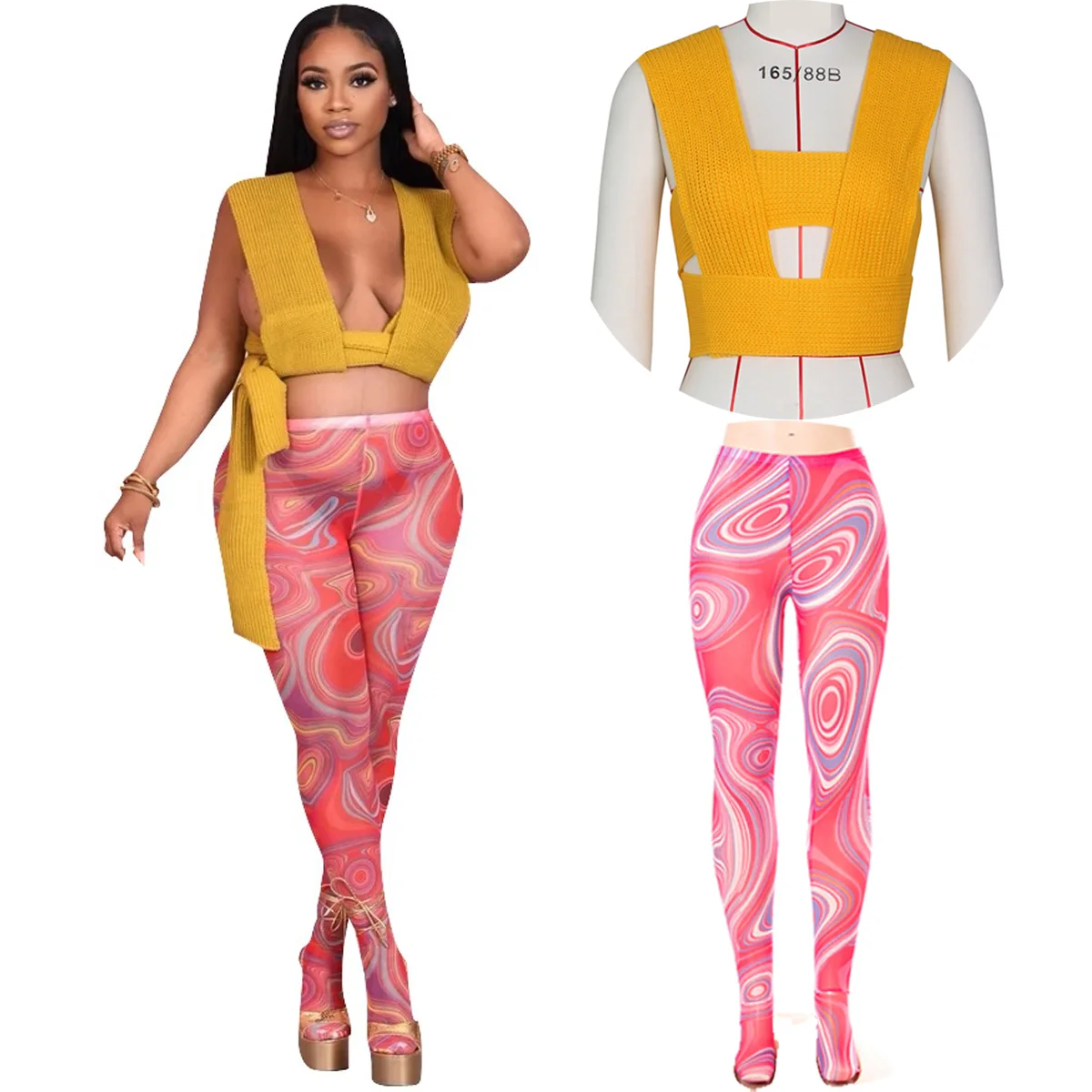 Оптовая продажа, Одноцветный дышащий свитер, жилет, трикотажный кроп-топ в рубчик, женские майки