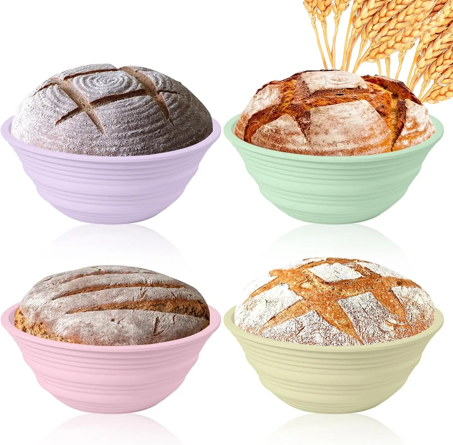 Wholesale Prices Silicone Baguette Fermentation Basket Bread Dough Proofing Basket