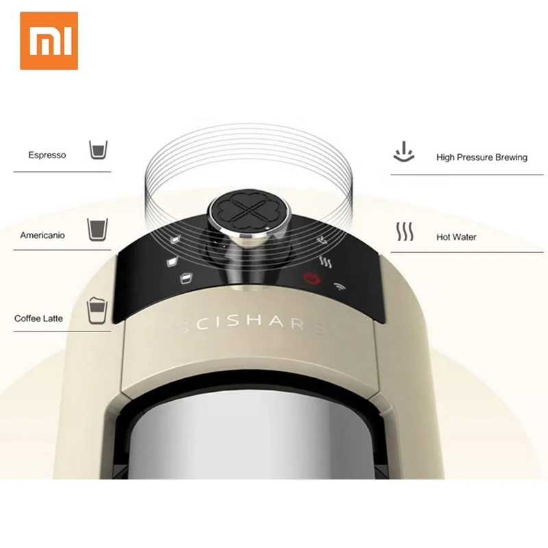  Оригинальная Капсульная кофемашина Xiaomi Scishare 9 уровней концентрации капсулы