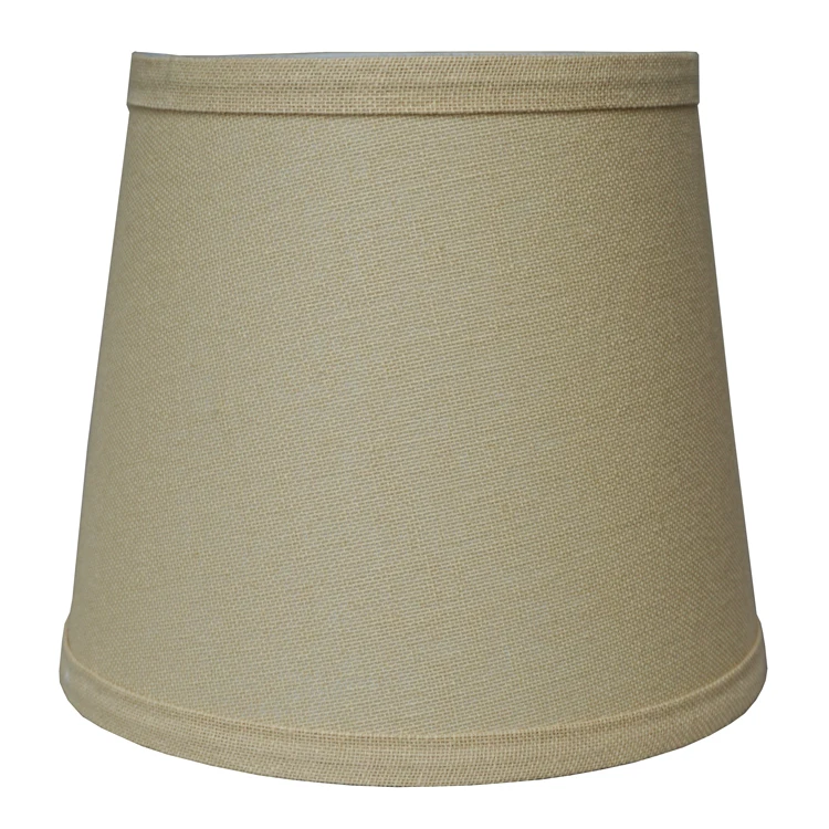 Transparent Silk Plain Round Shape Table Uplight White Lampshade