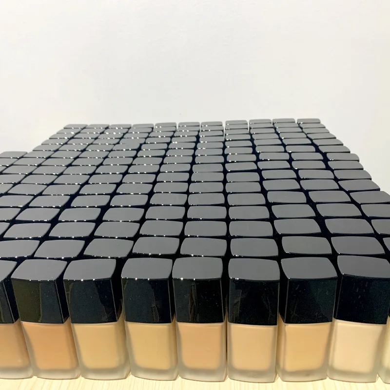 Hot Sale Makeup 18 Colors Foundation with Spf Full Coverage Private Label Foundation Matte Waterproof Foundation Liquid