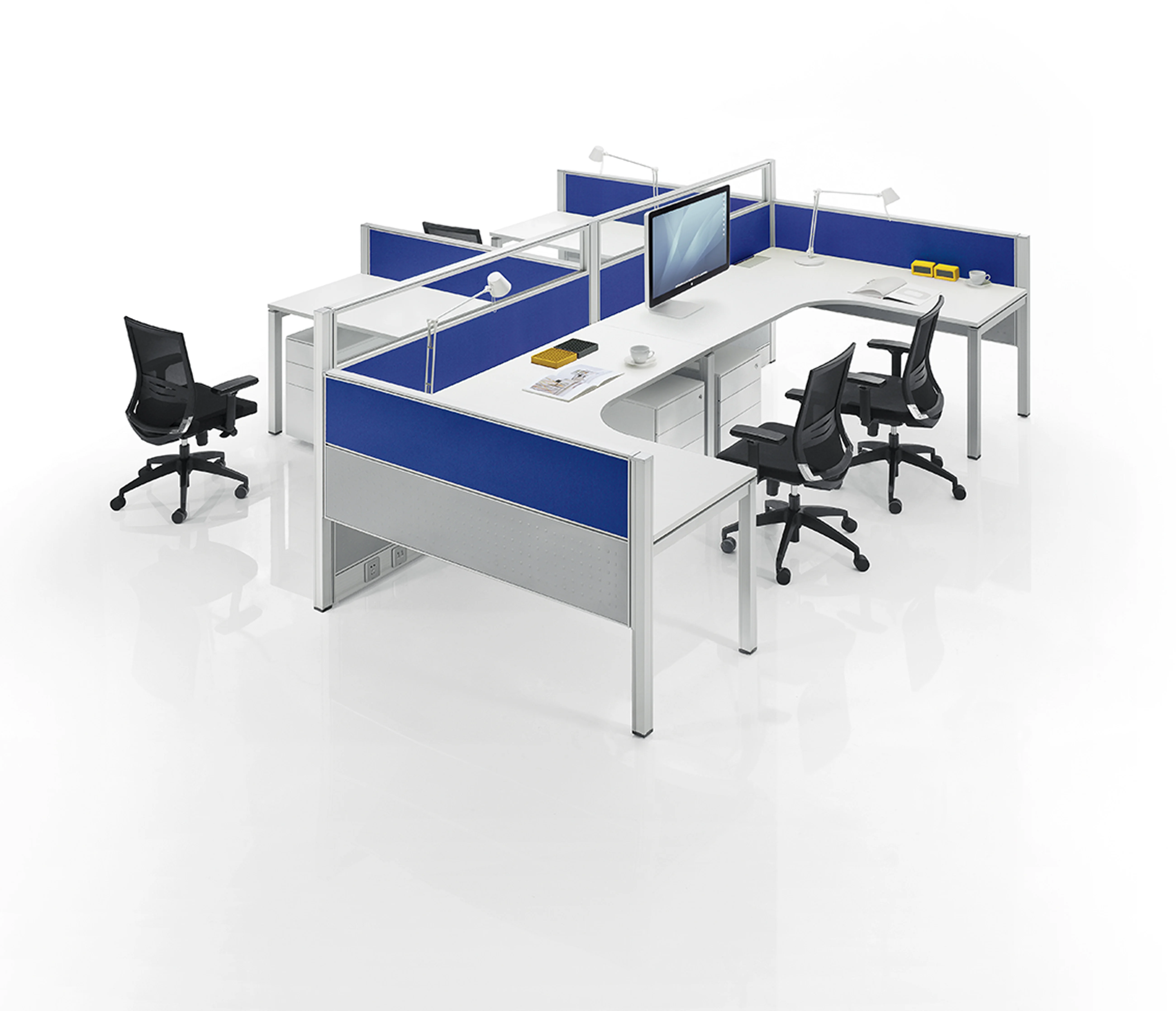2024 Movable Studio Modular Manufacturer Desk Computer Office Partition Workstation Cubicles