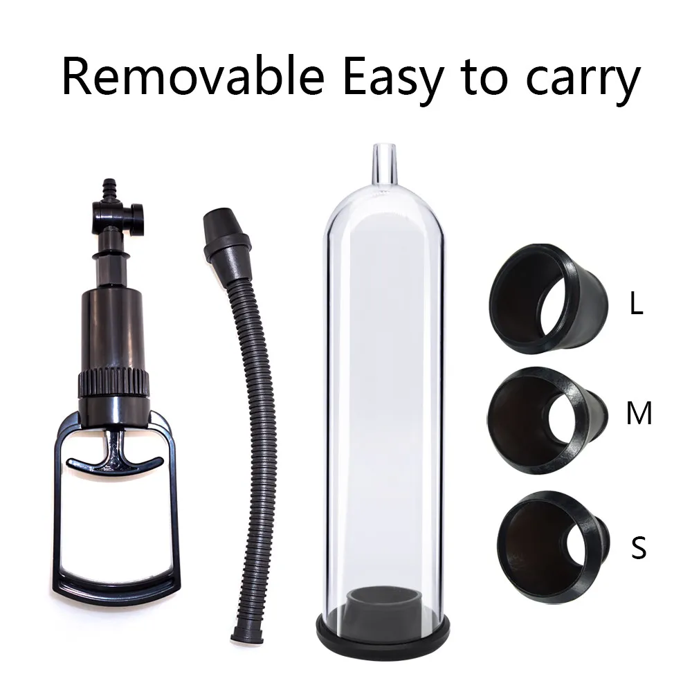 Male Penis Pump Manual Penis Enlarger Sex Toys For Man Vacuum Pump Male Masturbation Trainer Adults Sex Products