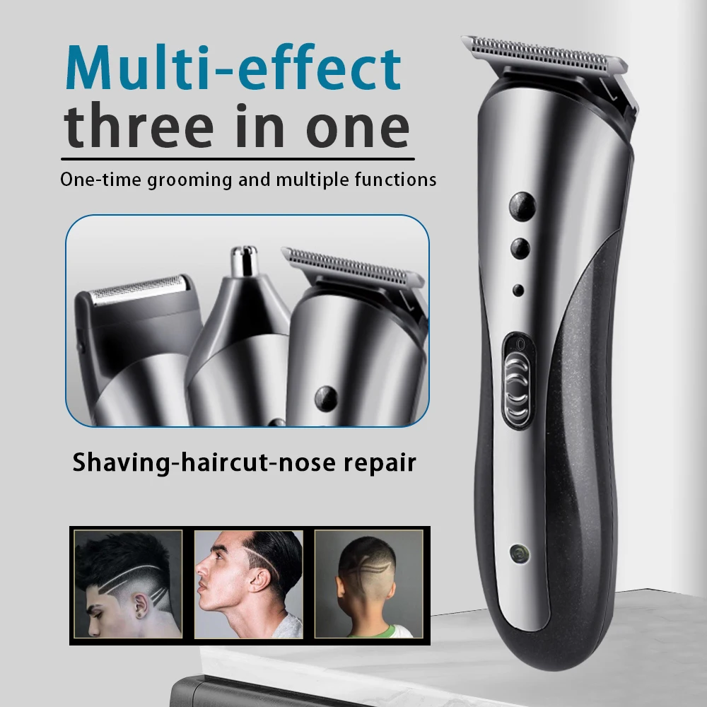 Kemei KM-1407 hair trimmer machines Professional rechargeable electric beard shaver trimmer hair clipper for men