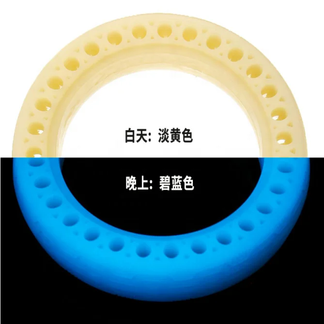 Selling Well All Over The World Parts Fluorescent Pattern Solid Tire Fits For 8.5inch Xiaomi M365 Electric Scooter luminous Tyre