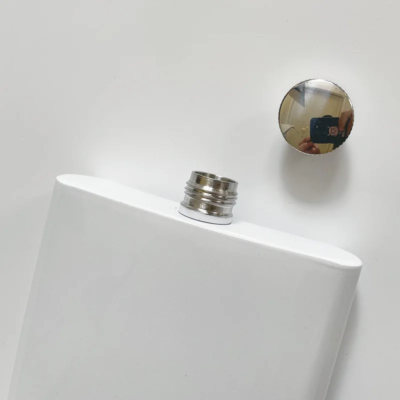 Custom 8oz Stainless Steel SS304 Sublimation Blank Print Hip Flask Liquor Whiskey Alcohol Pocket Wine Flagon Small Mini Bottle