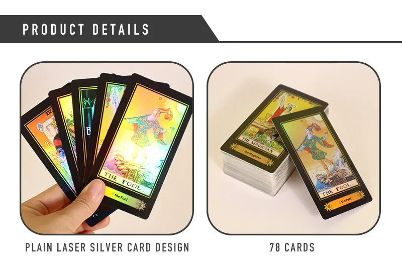 Tarot card A.E.Carlos. tarot card with guidebook  full color high quality customised  tarot cards   Desktop games