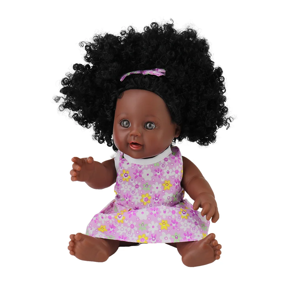 African Black Girl Baby Doll 12 inch  Moving Joint Fantasy Doll Kids Toy