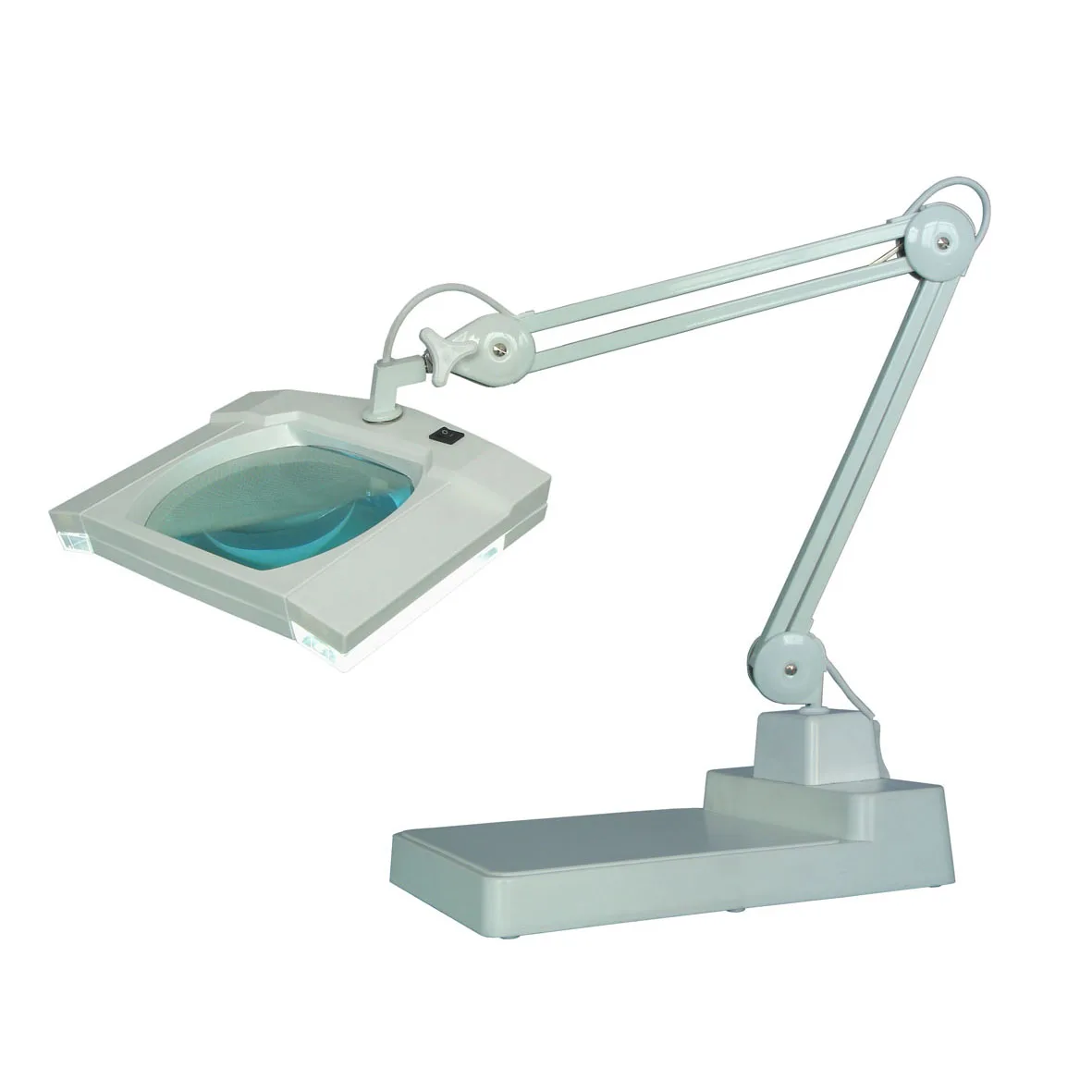 RT111.01 B-LED Square Magnifier Lamp Heavy Base