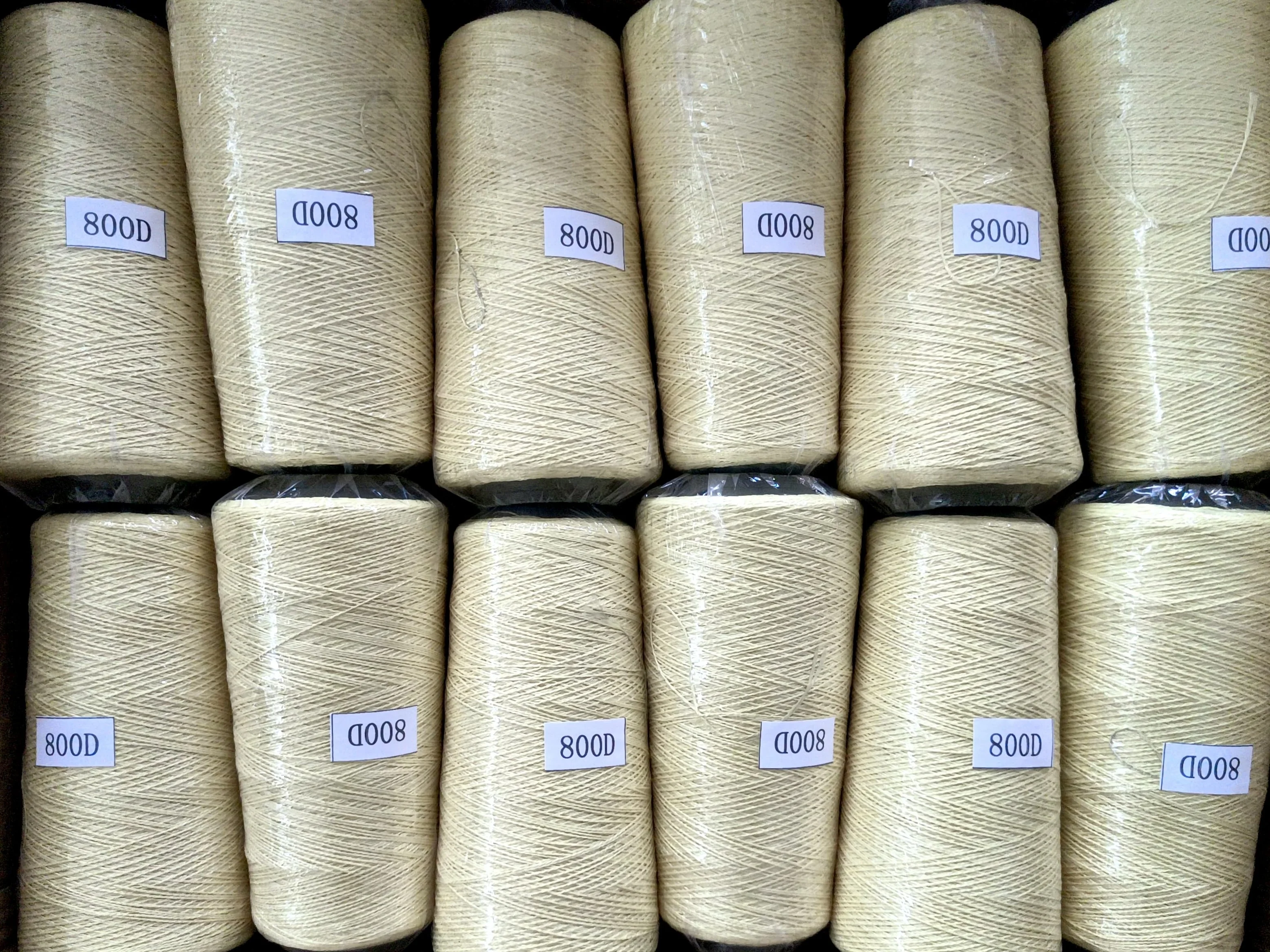 100% Para Aramid Continuous Filament Yarn Twisted Fiber For Sewing Thread Stitching Thread Kite Line