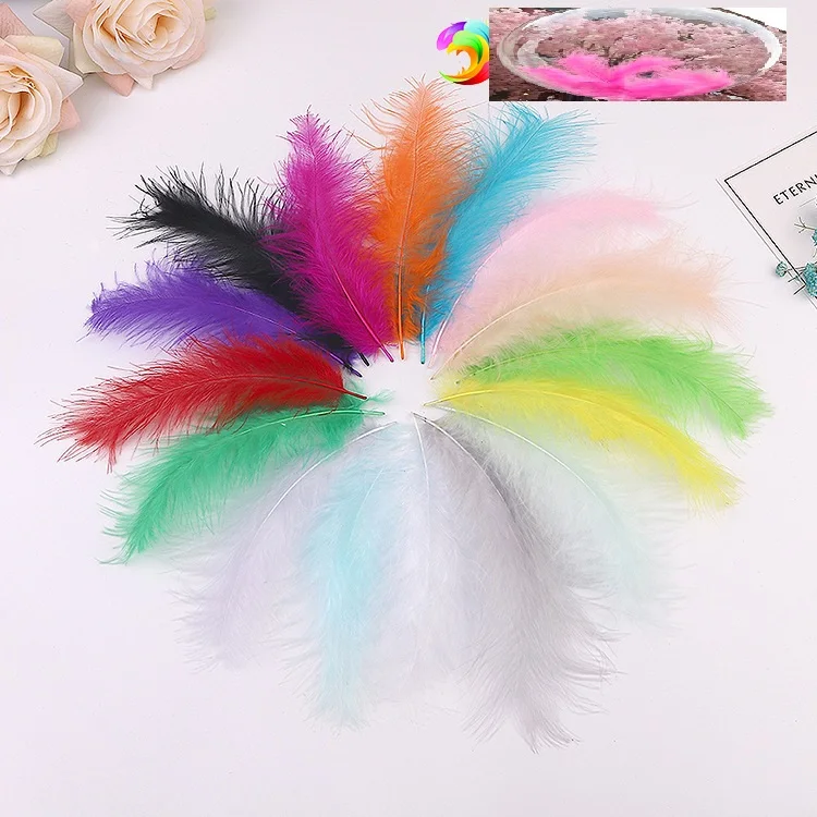 Colorful Fluffy  Turkey Feather For Jewelry Decoration DIY Dream catcher Marabou Plume Feathers