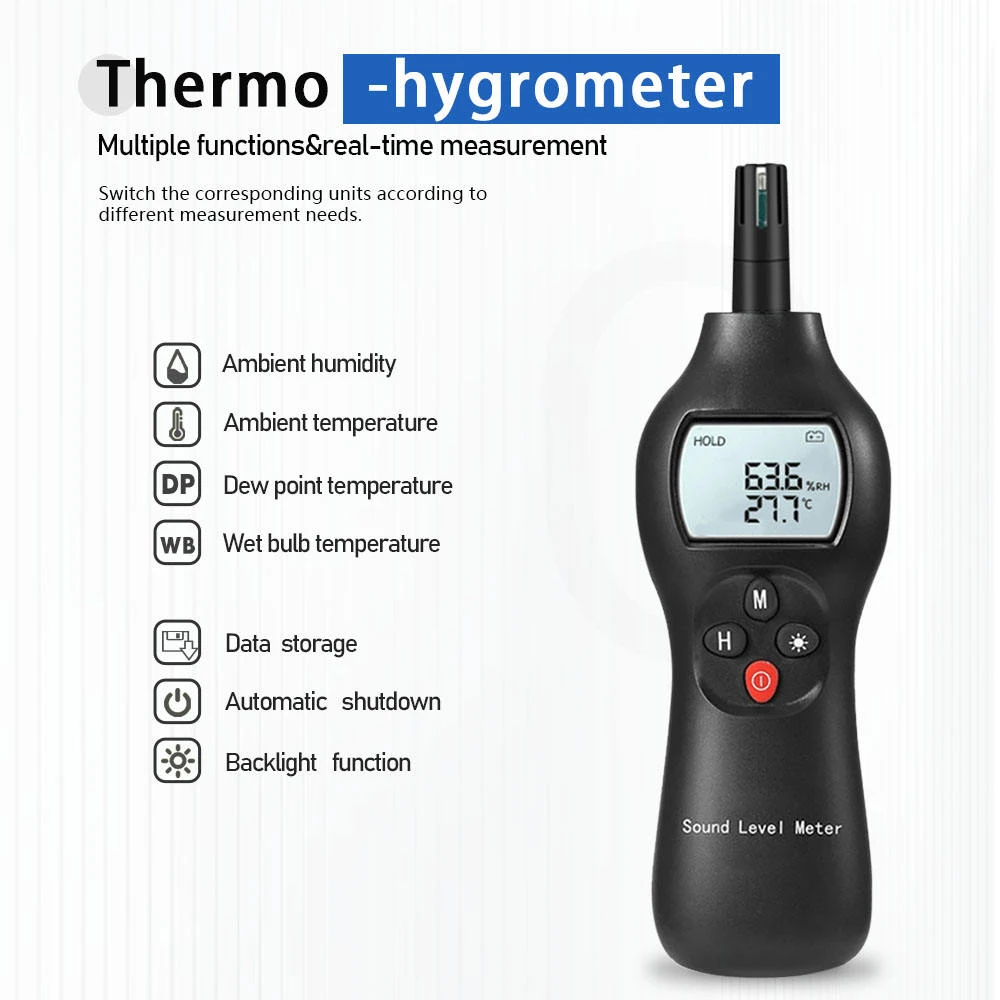 AS-861 Temperature Data Logger Reusable Rh Temp Digital Temperature Sensor Termometro Recorder
