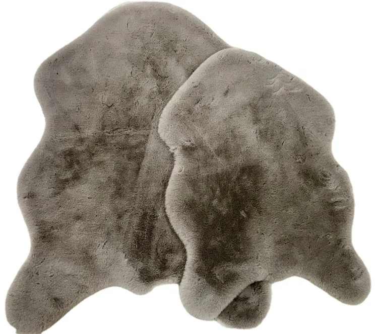 Роскошный и мягкий коврик из искусственного меха, коврик, пушистый мех, для взрослых, в клетку, Круглый, машинное изготовление, индивидуальный цвет, всесезонный