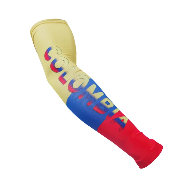 Outdoor sports compression arm sleeves for baseball