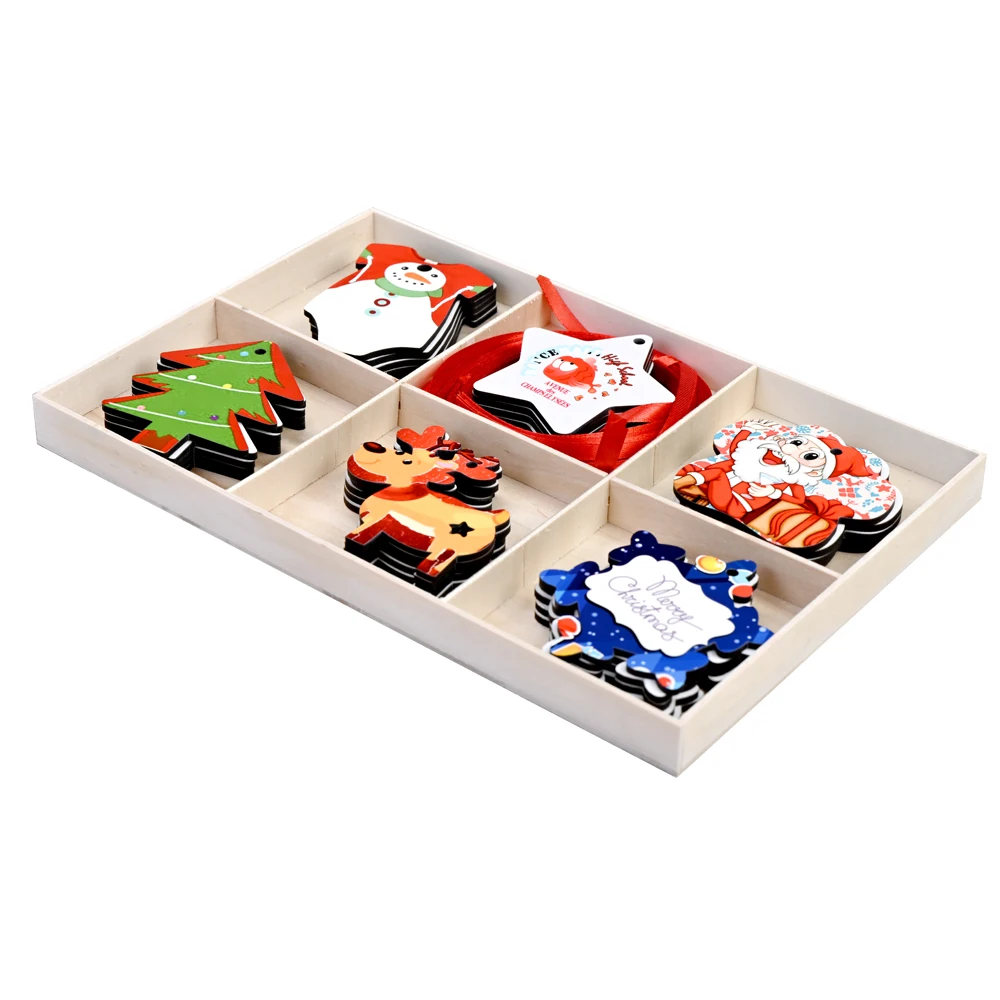 Sublimation Blank Christmas Ornaments In Stock MDF Holiday Tree Pendants  Decorations Set of SUBLANK Ornaments 30pcs