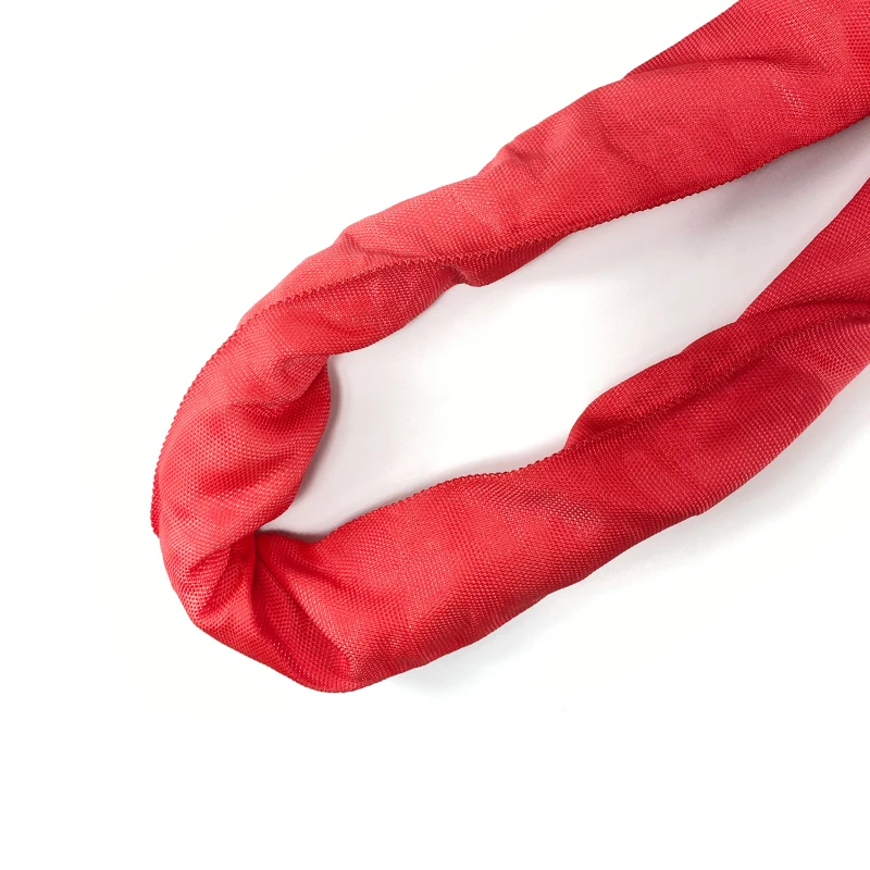 High quality 5T 7:1 100% Polyester Round Sling Webbing Belt