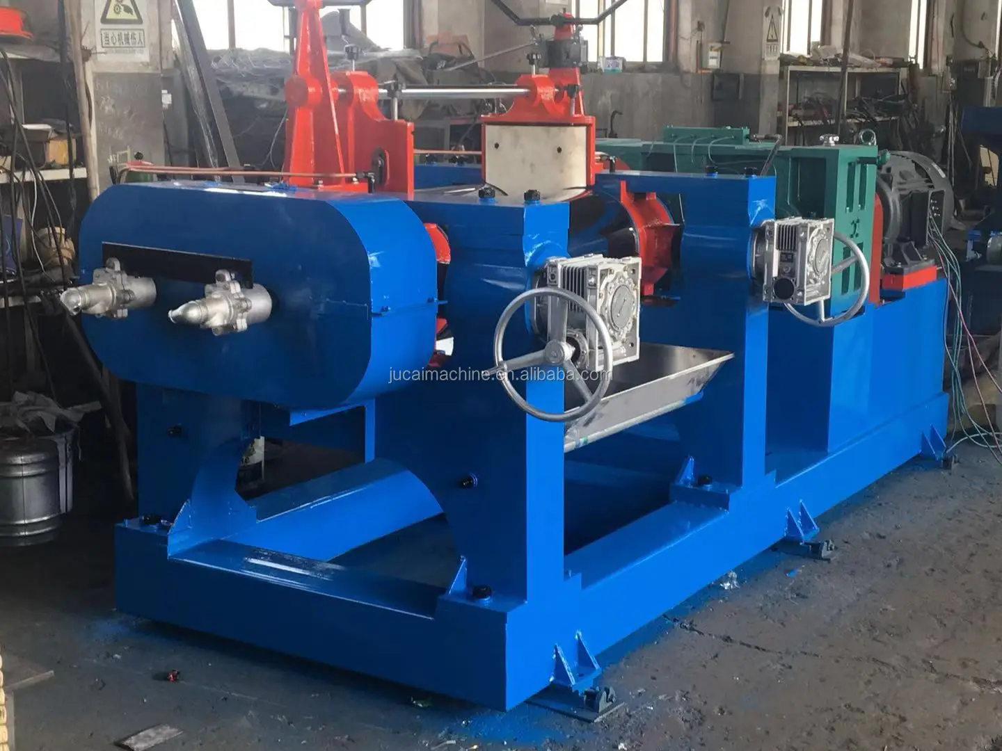 
Rubber And Plastic Two Roll Mixing Mill Machine with Hydraulic Stock Guide/mixing mill rubber 