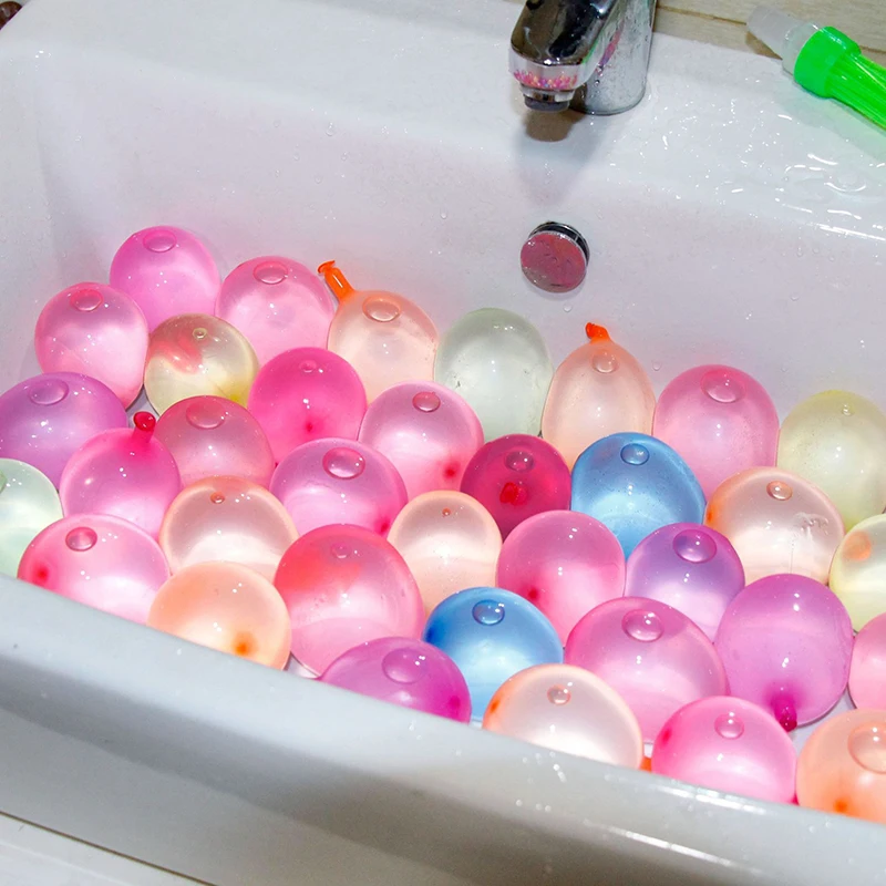 111pcs/pack interactive summer toys bomb games toy party magic water balls easy quick fill bomb water balloons