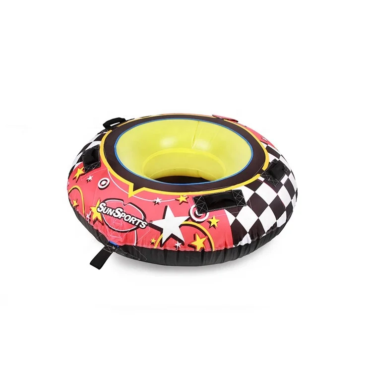 China Toys Winter Inflatable Round Snow Tube Sled For 2 Riders On Sledding