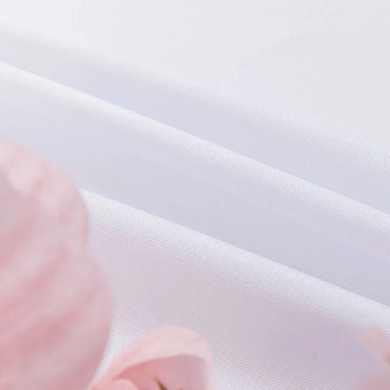 Wholesale Luxury 60x102Inch Round Polyester Table Linen White Table Cloths Tablecloths For Wedding Hotel Party Restaurant