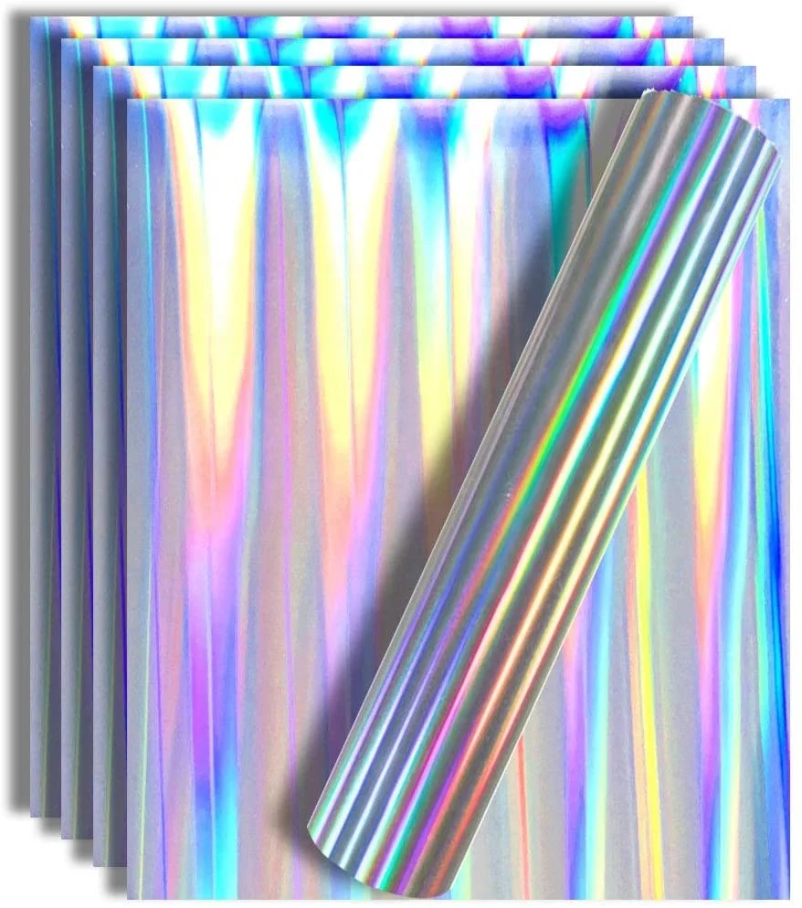 HTV Wholesale Custom Easyweed Printable 0.5m*25m Rainbow Heat Transfer Vinyl