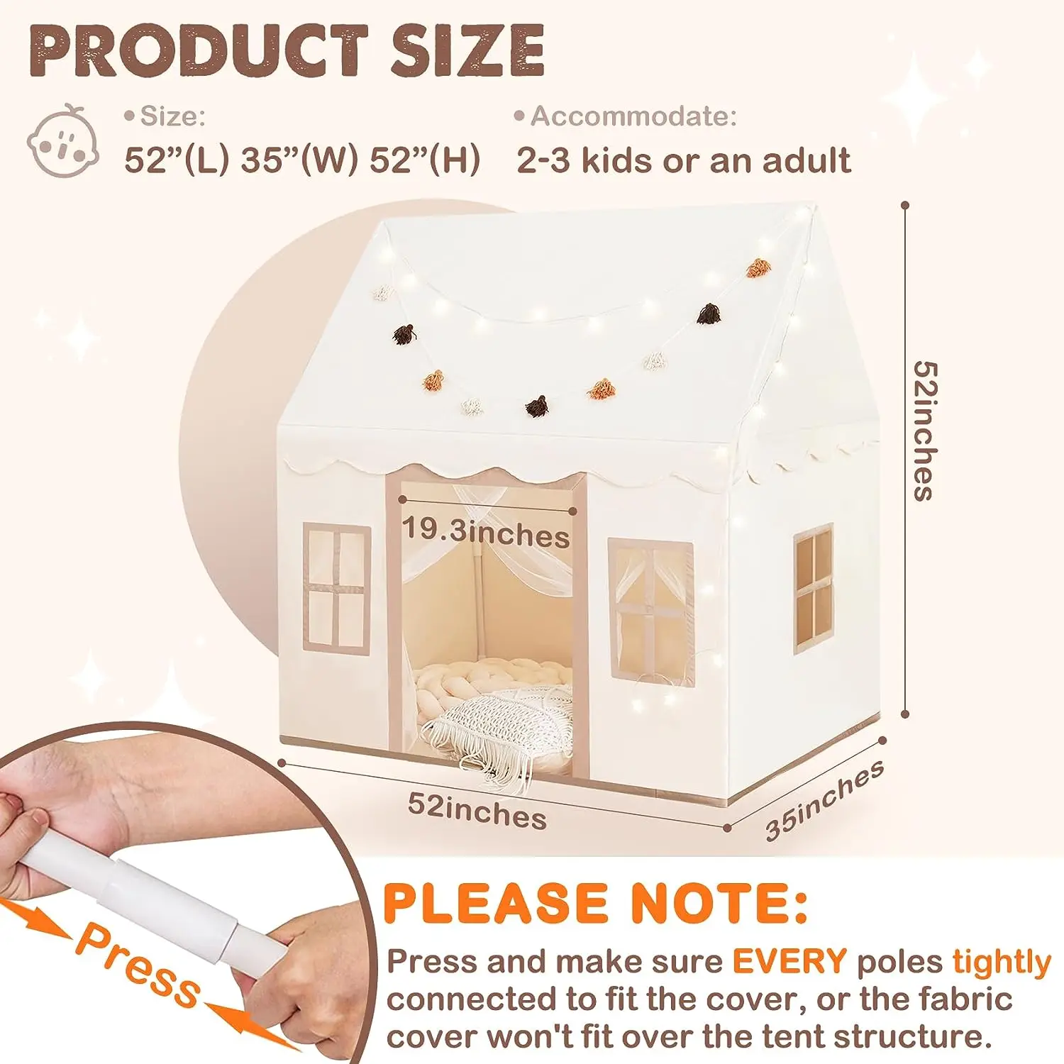 LM KIDS inflatable toys accessories outdoor fun interaction kid tent tunnel for kid bunk bed tent