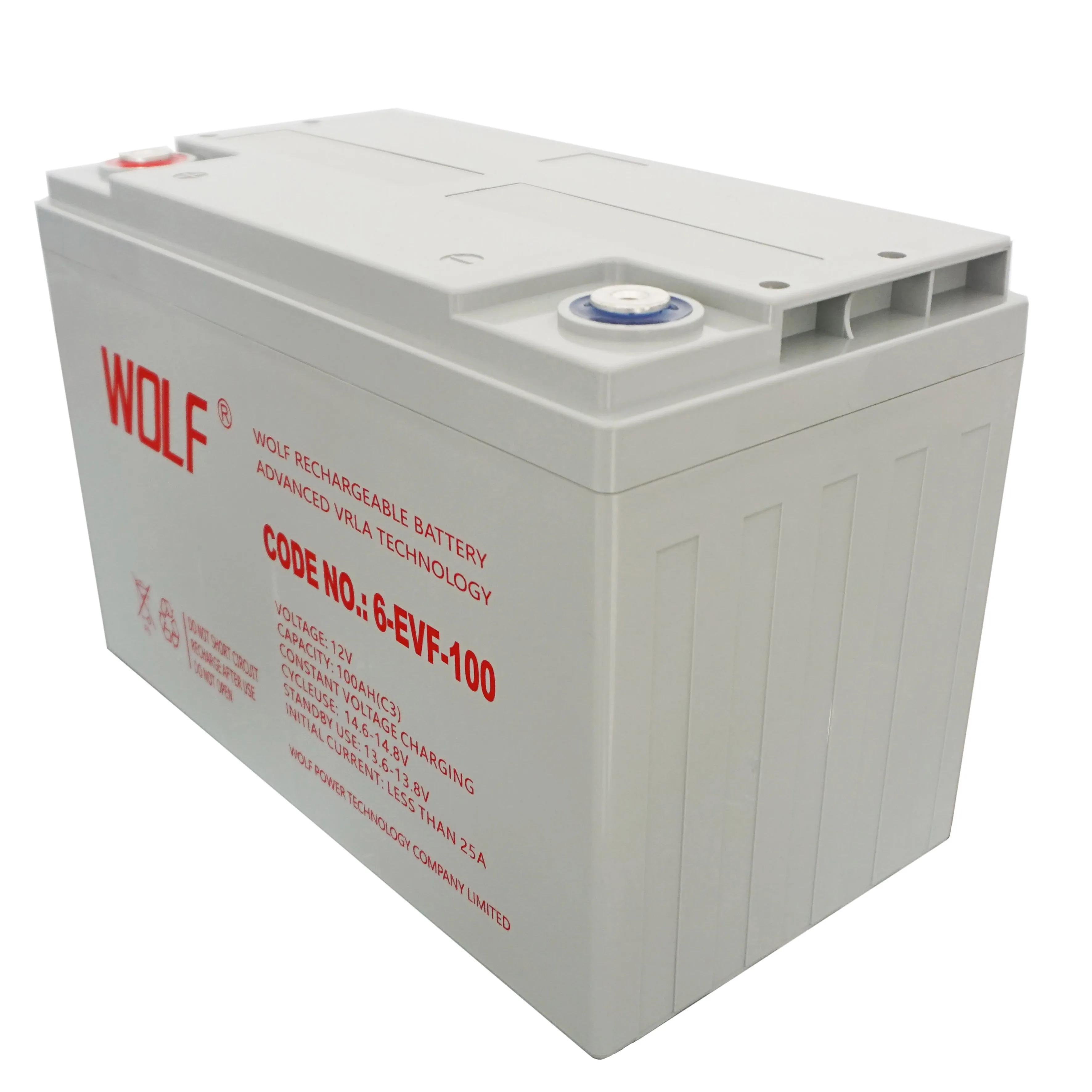 Factory price 6-EVF-100 Deep Cycle Gel Battery 12V 100Ah for Electric Vehicle/Electric Car