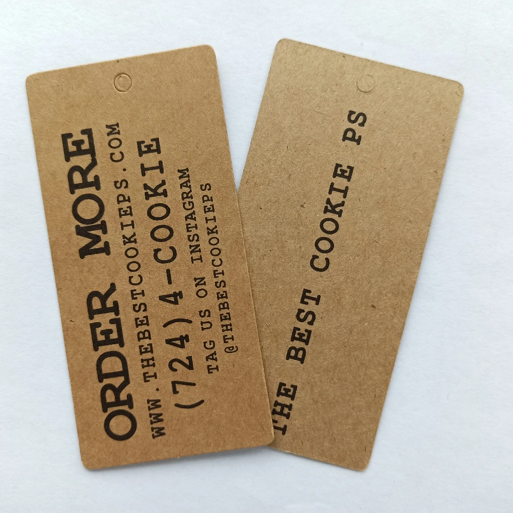 Custom kraft paper hang tag for clothes