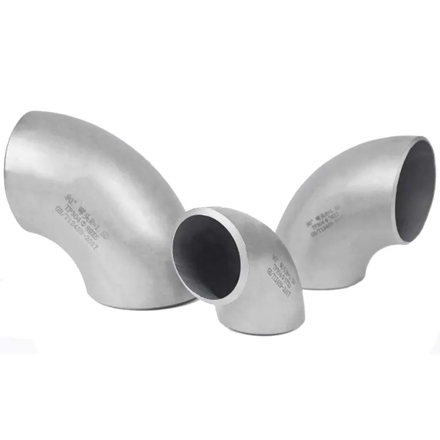 Factory wholesale 304 316 stainless steel seamless stamping pipe fittings universal pipe fittings 90 degree elbow