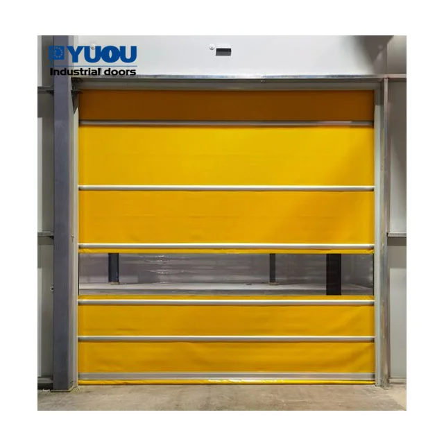 factory industrial automatic quick access pvc accordion door high-speed doors and roll-up doors for food businesses