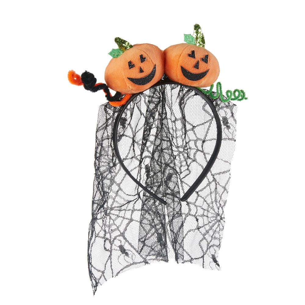 Halloween lovely Quality guaranteed Halloween Pumpkin Veil baby headbands headband women headband luxury for party